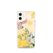 Load image into Gallery viewer, Pink And White Flowers On Yellow BG Phone Case For iPhone 13 Pro Max And Other iPhone Models
