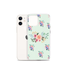 Load image into Gallery viewer, Flowers Arrangement On Green BG Phone Case For iPhone 13 Pro Max iPhone 13 Pro And Other iPhone Models
