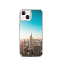 Load image into Gallery viewer, Turquoise Sky Over Minimalist City Phone Case For iPhone 13 Pro Max iPhone 13 Pro And Other iPhone Models
