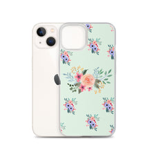 Load image into Gallery viewer, Flowers Arrangement On Green BG Phone Case For iPhone 13 Pro Max iPhone 13 Pro And Other iPhone Models
