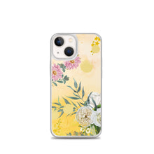 Load image into Gallery viewer, Pink And White Flowers On Yellow BG Phone Case For iPhone 13 Pro Max And Other iPhone Models
