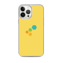 Load image into Gallery viewer, Colorful Hexagons On Yellow BG Phone Case For iPhone 13 Pro Max And Other iPhone Models
