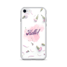 Load image into Gallery viewer, Purple Hello Pink Flowers Phone Case For iPhone 13 Pro Max iPhone 13 Pro And Other iPhone Models
