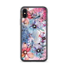 Load image into Gallery viewer, Blue And Pink Abstract Flowers Phone Case For iPhone 13 Pro Max iPhone 13 Pro And Other iPhone Models
