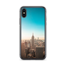 Load image into Gallery viewer, Turquoise Sky Over Minimalist City Phone Case For iPhone 13 Pro Max iPhone 13 Pro And Other iPhone Models
