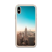 Load image into Gallery viewer, Turquoise Sky Over Minimalist City Phone Case For iPhone 13 Pro Max iPhone 13 Pro And Other iPhone Models
