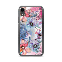 Load image into Gallery viewer, Blue And Pink Abstract Flowers Phone Case For iPhone 13 Pro Max iPhone 13 Pro And Other iPhone Models
