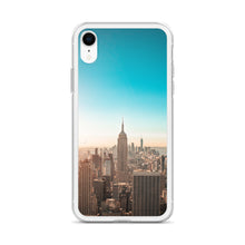 Load image into Gallery viewer, Turquoise Sky Over Minimalist City Phone Case For iPhone 13 Pro Max iPhone 13 Pro And Other iPhone Models
