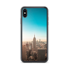 Load image into Gallery viewer, Turquoise Sky Over Minimalist City Phone Case For iPhone 13 Pro Max iPhone 13 Pro And Other iPhone Models
