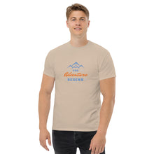 Load image into Gallery viewer, Men&#39;s Classic T-Shirt - The Adventure Begins
