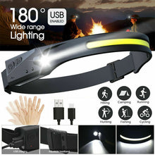 Load image into Gallery viewer, USB Rechargeable COB LED Headlamp Flashlight Multipurpose Use
