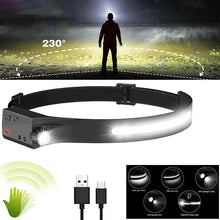 Load image into Gallery viewer, USB Rechargeable COB LED Headlamp Flashlight Multipurpose Use
