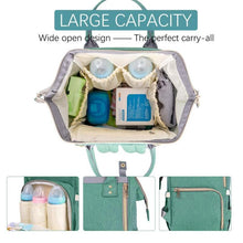 Load image into Gallery viewer, Baby Diaper Bag Backpack For Travel - Green
