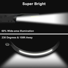 Load image into Gallery viewer, USB Rechargeable COB LED Headlamp Flashlight Multipurpose Use
