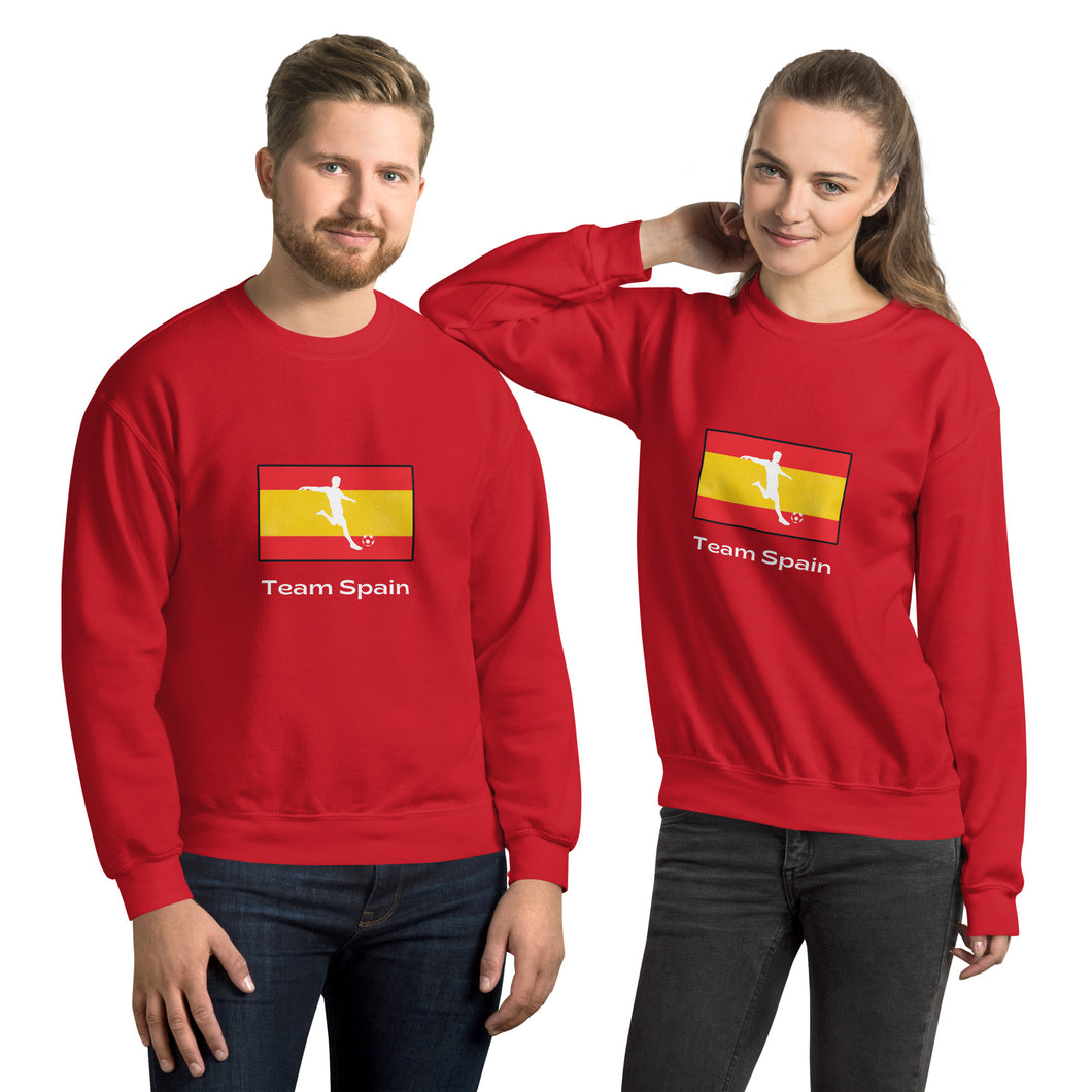 Unisex Sweatshirt for Fans of Spain Soccer Team - Model FSSPSWT