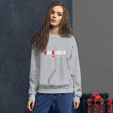 Load image into Gallery viewer, Hikerunner Unisex Sweatshirt LMTO White Print
