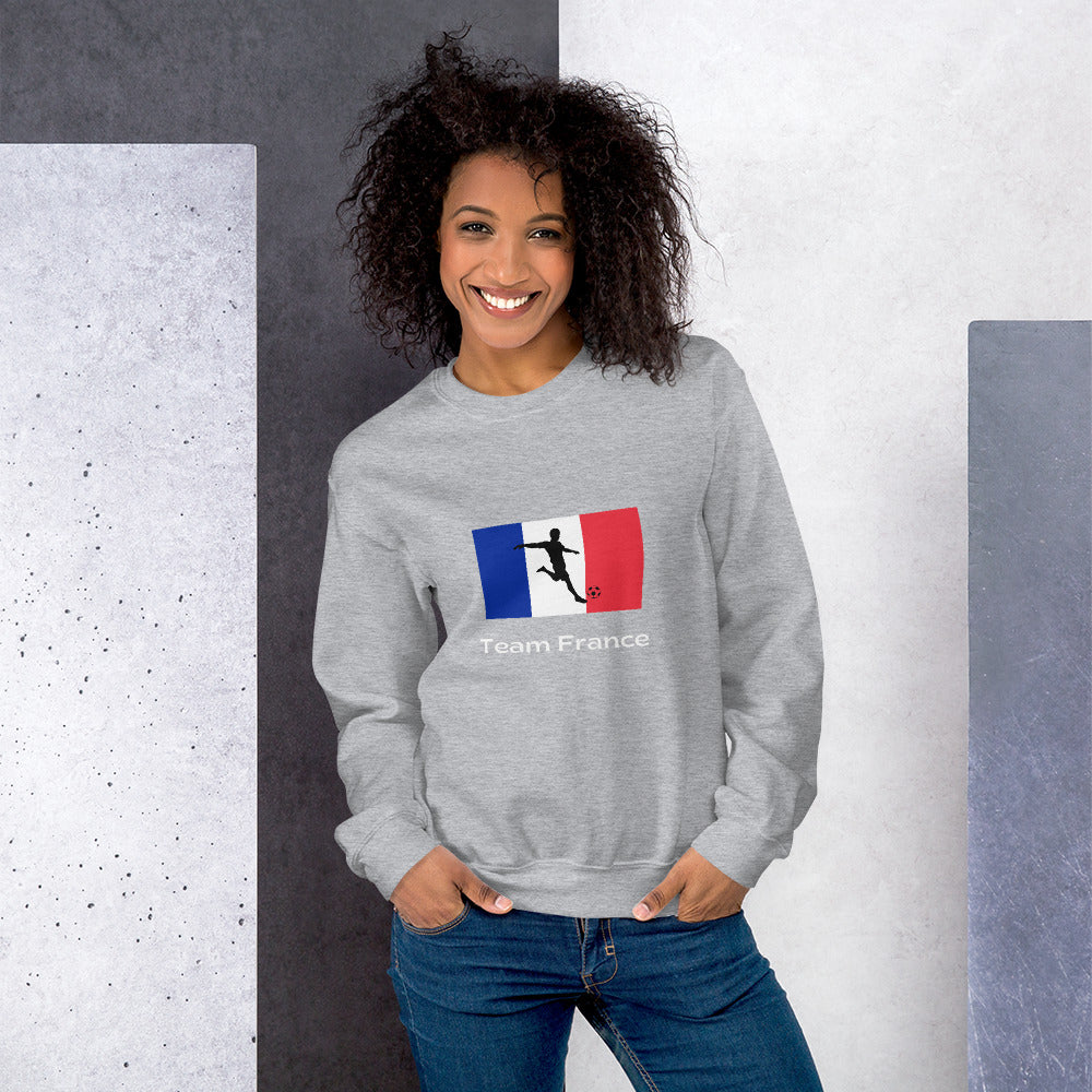 Unisex Sweatshirt for Fans of France Soccer Team - Model FFSPSWT