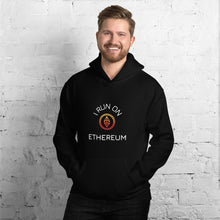 Load image into Gallery viewer, I Run On Ethereum Unisex Hoodie - Model WFOGCC
