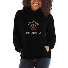 Load image into Gallery viewer, I Run On Ethereum Unisex Hoodie - Model WFOGCC
