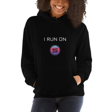 Load image into Gallery viewer, I Run On SOL Crypto Coin Unisex Hoodie - Model WFOGPCC
