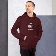 Load image into Gallery viewer, Make Today Count Unisex Hoodie - Model WFWGS
