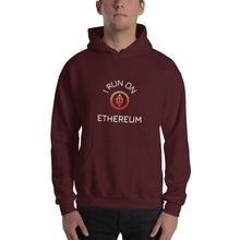 Load image into Gallery viewer, I Run On Ethereum Unisex Hoodie - Model WFOGCC
