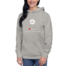 Load image into Gallery viewer, I Love Avalanche Unisex Hoodie - Model TAWBHWWF
