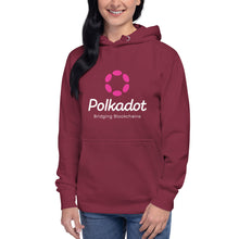 Load image into Gallery viewer, Polkadot Bridging Blockchains Unisex Hoodie - Model PPWWF
