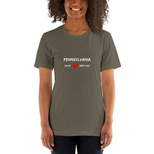 Load image into Gallery viewer, Love For Pennsylvania Unisex T-Shirt
