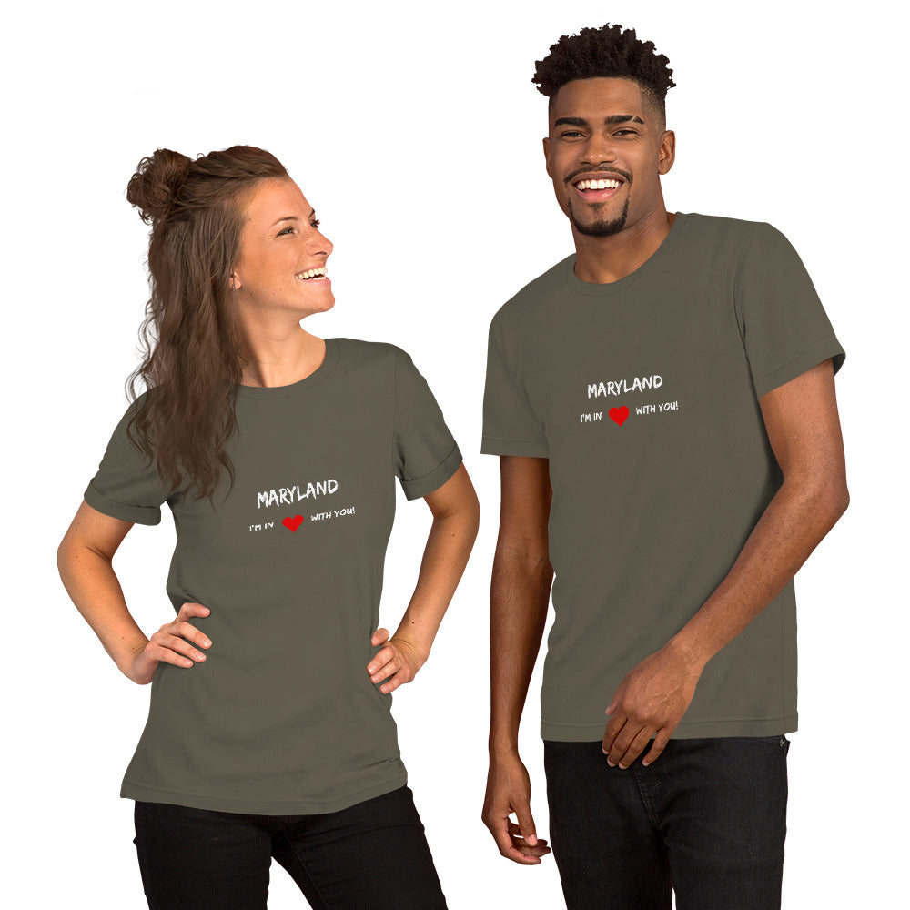 Love For Maryland Unisex T-Shirt