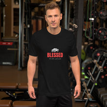 Load image into Gallery viewer, Blessed To Be A Father Red Print T-Shirt
