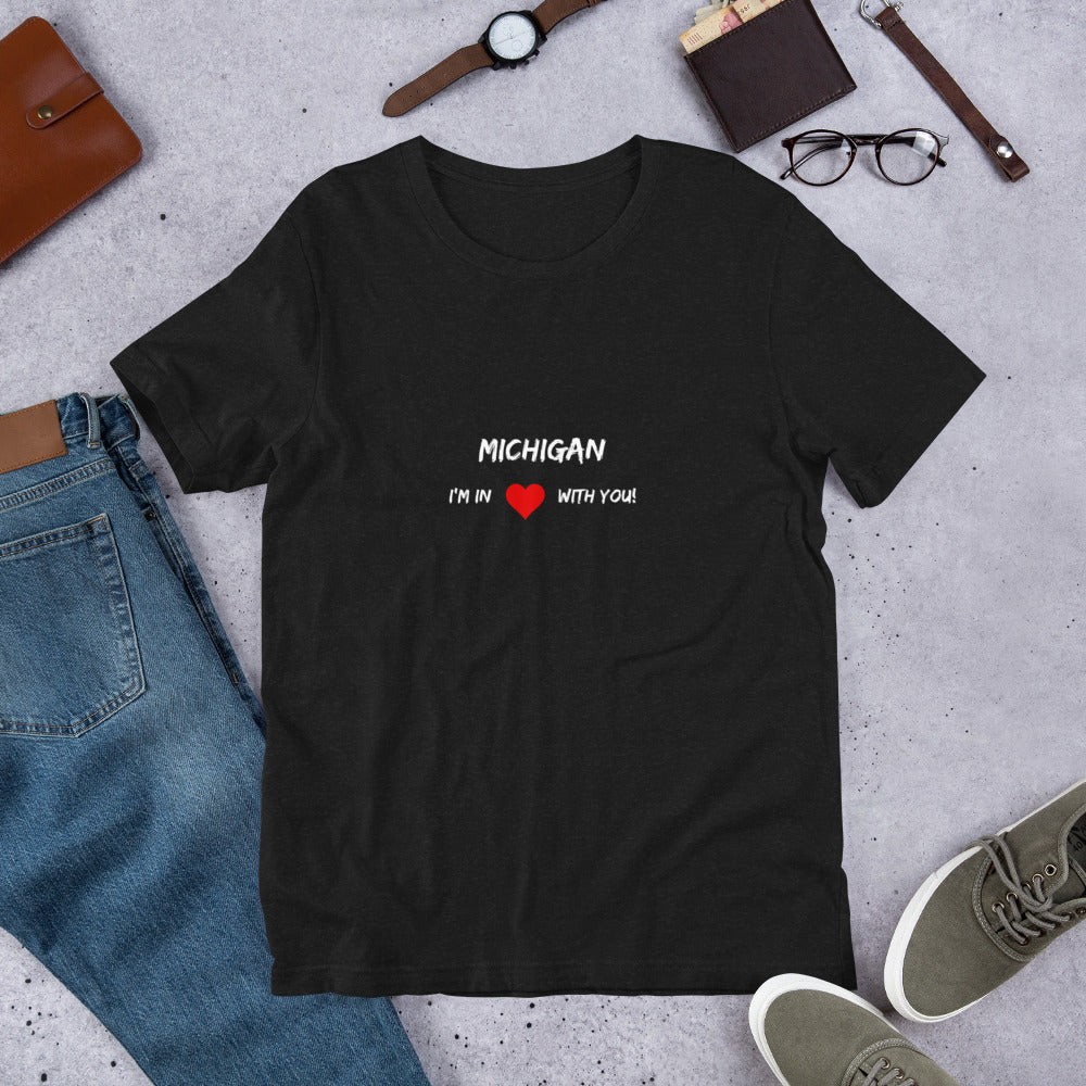 Love For Michigan Unisex T-Shirt