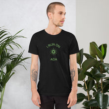 Load image into Gallery viewer, I Run On ADA Crypto Coin Unisex T-Shirt - Model GFOGCCWN
