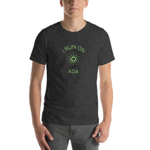 Load image into Gallery viewer, I Run On ADA Crypto Coin Unisex T-Shirt - Model GFOGCCWN
