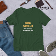 Load image into Gallery viewer, Beer with Me Unisex T-Shirt
