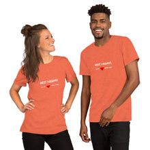 Load image into Gallery viewer, Love For West Virginia Unisex T-Shirt

