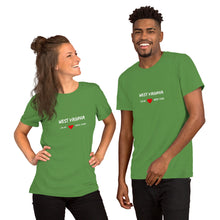 Load image into Gallery viewer, Love For West Virginia Unisex T-Shirt
