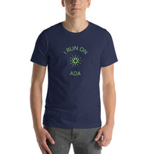 Load image into Gallery viewer, I Run On ADA Crypto Coin Unisex T-Shirt - Model GFOGCCWN
