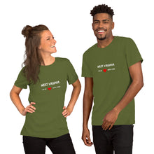 Load image into Gallery viewer, Love For West Virginia Unisex T-Shirt
