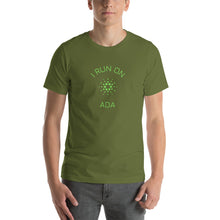 Load image into Gallery viewer, I Run On ADA Crypto Coin Unisex T-Shirt - Model GFOGCCWN
