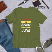 Load image into Gallery viewer, Legends Are Born In June Unisex T-Shirt
