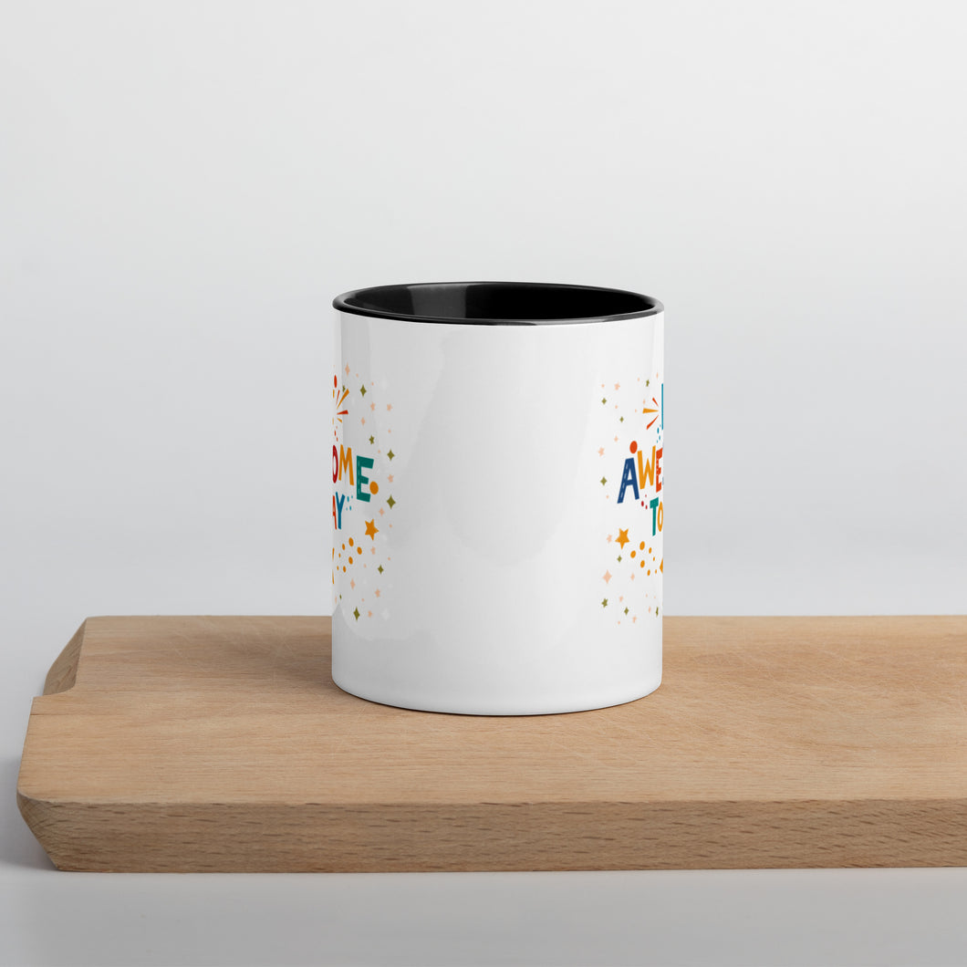 Be Awesome Today Mug with Color Inside