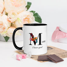 Load image into Gallery viewer, Mug with Interior Black Color - Mom I Love You
