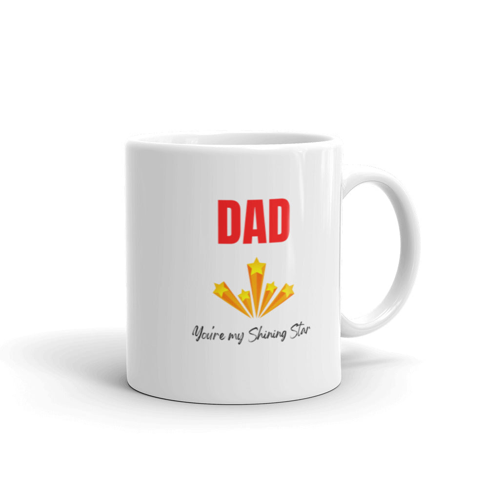 White Glossy Mug - Dad You're My Star