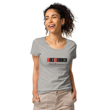 Load image into Gallery viewer, Hikerunner Women’s Basic Organic T-Shirt LMTO Black Print
