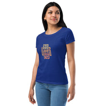 Load image into Gallery viewer, Good Vibes Only Women’s Fitted T-Shirt
