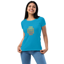 Load image into Gallery viewer, Good Vibes Only Women’s Fitted T-Shirt
