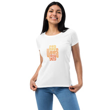 Load image into Gallery viewer, Good Vibes Only Women’s Fitted T-Shirt
